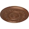 Ekena Millwork Marseille Ceiling Medallion (Fits Canopies up to 4 1/4"), 16 1/8"OD x 5/8"P, Polished Copper CM16MAPOS - alternate 4